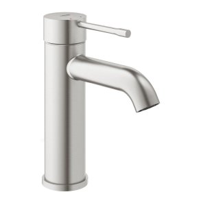 GROHE Essence h�ndvaskarmatur med push-open bundventil - Supersteel