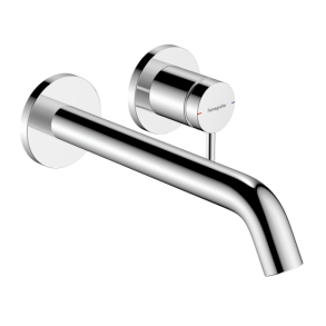 hansgrohe Tecturis S EcoSmart+ push-open bundventil - Indbygning - Krom