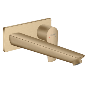 hansgrohe Talis E med push-open bundventil - Indbygning - B�rstet bronze