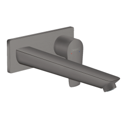 hansgrohe Talis E med push-open bundventil - Indbygning - B�rstet sort krom