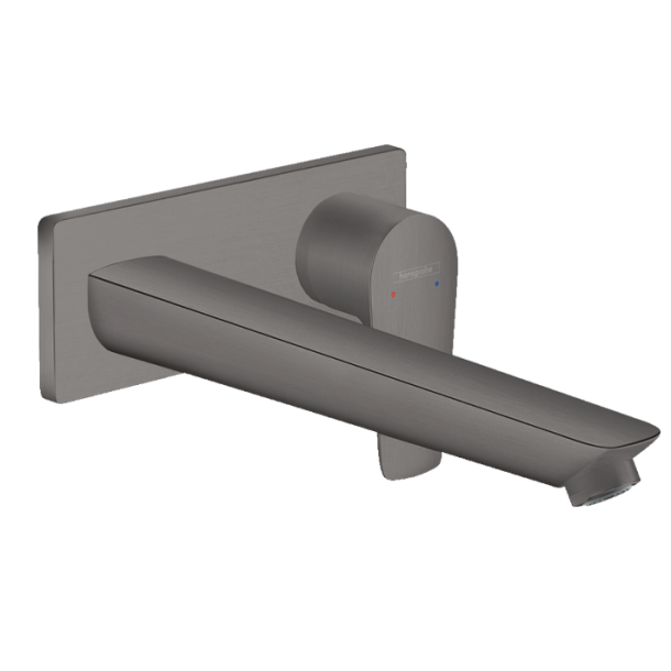 hansgrohe Talis E med push-open bundventil - Indbygning - B�rstet sort krom