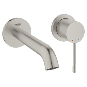 GROHE Essence med push-open bundventil - 180 mm fremspring - M-Size - Indbygning - Super steel