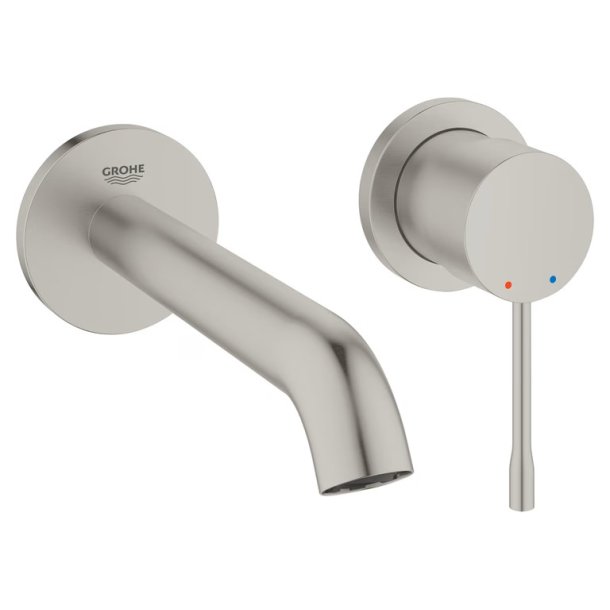 GROHE Essence med push-open bundventil - 180 mm fremspring - M-Size - Indbygning - Super steel