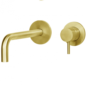 QTOO Circle med push-open bundventil - Indbygning - Poleret messing