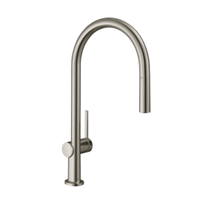 hansgrohe Talis M54 210 med udtr�kstud - Bryggers - Steel optik