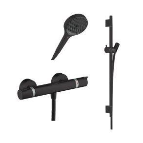 hansgrohe Ecostat Comfort brusetermostat inkl. brusestang, slange og h�ndbruser - Matsort