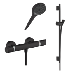 hansgrohe Ecostat Comfort brusetermostat inkl. brusestang, slange og h�ndbruser