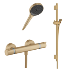 hansgrohe Ecostat Comfort brusetermostat inkl. brusestang, slange og h�ndbruser