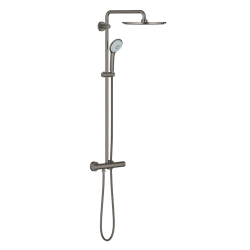 GROHE Euphoria 310 brusesystem med termostat til v�gmontering - B�rstet hard graphite