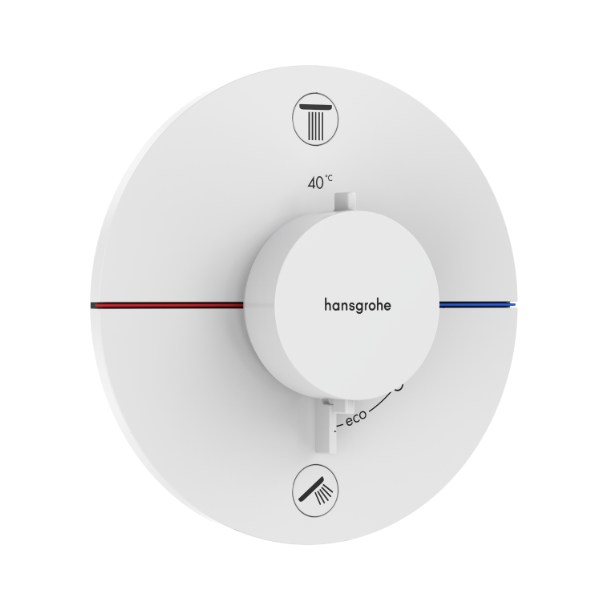 hansgrohe Croma 280 med ShowerSelect Comfort S og Pulsify S stavbruser - Indbygning - Mathvid