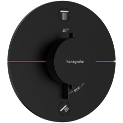 hansgrohe Croma 280 med ShowerSelect Comfort S og Pulsify S stavbruser - Indbygning - Matsort