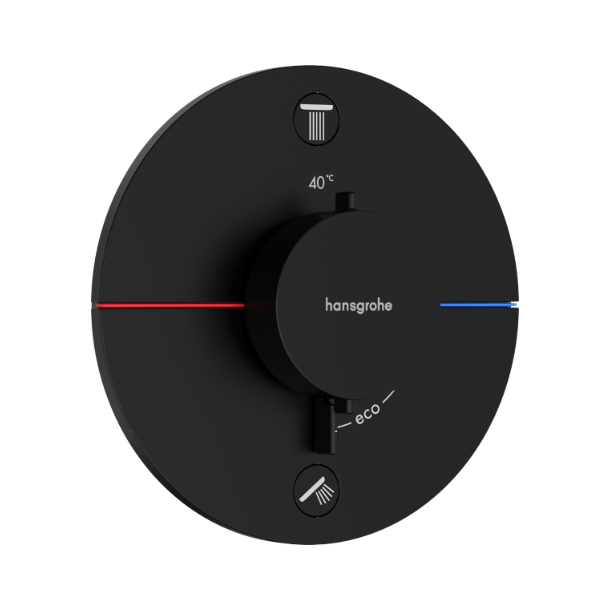 hansgrohe Croma 280 med ShowerSelect Comfort S og Pulsify S stavbruser - Indbygning - Matsort