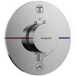 hansgrohe Croma 280 med ShowerSelect Comfort S og Pulsify S stavbruser - Indbygning - Krom