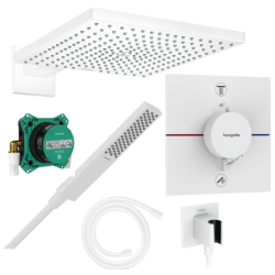 hansgrohe Raindance E300 med ShowerSelect Comfort E og Pulsify E stavbruser