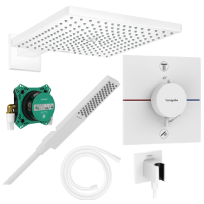 hansgrohe ShowerSelect Comfort E, Raindance E 300 og Pulsify E - Indbygning - Mathvid