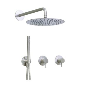 QTOO Circle med �300 hovedbruser - Indbygning - Poleret st�l