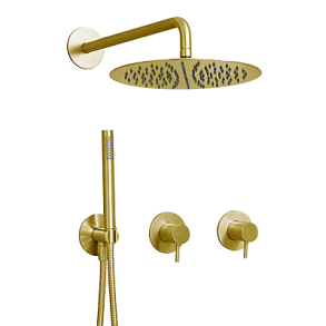 QTOO Circle med �300 hovedbruser - Indbygning - B�rstet messing