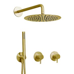 QTOO Circle med �300 hovedbruser - Indbygning - Poleret messing