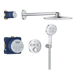 GROHE Grohtherm SmartControl med Rainshower SmartActive 310  - Indbyning - Krom