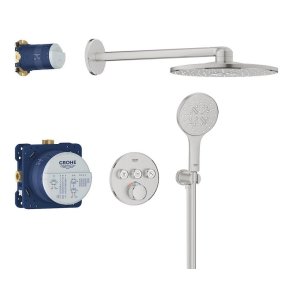 GROHE Grohtherm SmartControl med Rainshower SmartActive 310  - Indbyning - Supersteel
