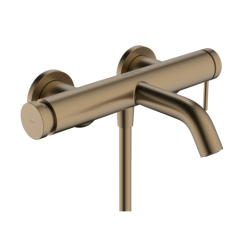 hansgrohe Tecturis S kar-/brusetermostat med bruser, holder og slange - B�rstet bronze
