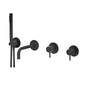 QTOO karl�sning sampak med omskifter - 190 mm fremspring - Indbygning - Matsort