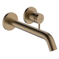 hansgrohe Tecturis S EcoSmart+ med push-open bundventil - Indbygning - B�rstet bronze