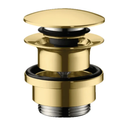 hansgrohe AXOR Citterio M 100 med push-open bundventil - Poleret guld-optik