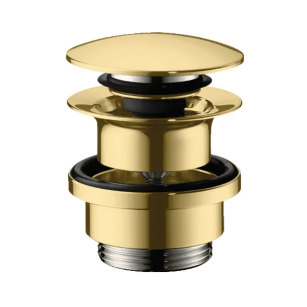 hansgrohe AXOR Citterio M 100 med push-open bundventil - Poleret guld-optik