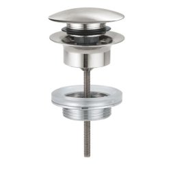 GROHE Essence med push-open bundventil - 180 mm fremspring - M-Size - Indbygning - Super steel