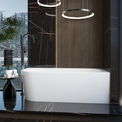 Danline Vega Corner H 1800 inkl. armatur i karkant