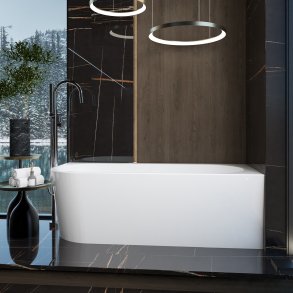 Danline Vega Corner H 1800 inkl. armatur i karkant