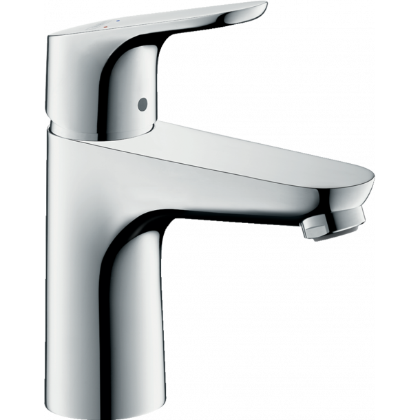 hansgrohe Focus 1-grebs hndvaskarmatur 100 med lft-op bundventil