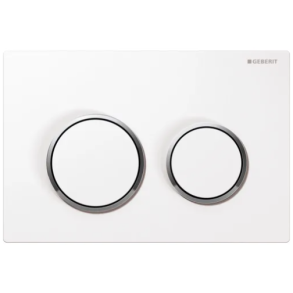 STANDARD - Geberit Omega 20 betjeningsplade (hvid/krom/hvid)