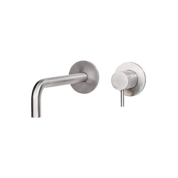 QTOO Circle med push-open bundventil - Indbygning - Poleret stl