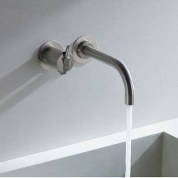 VOLA 111 inkl. bundventil (160 mm. fremspring/tud) - Indbygning - Krom