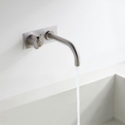 VOLA 112 inkl. bundventil (160 mm. fremspring/tud) - Indbygning - Krom