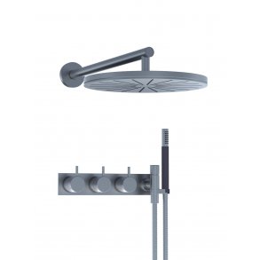 VOLA 5474R-061 med bagplade - Indbygning - Krom